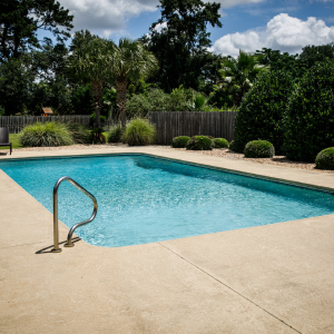 concrete pool deck rectangle