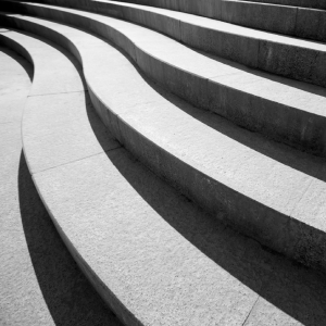 concrete steps curved